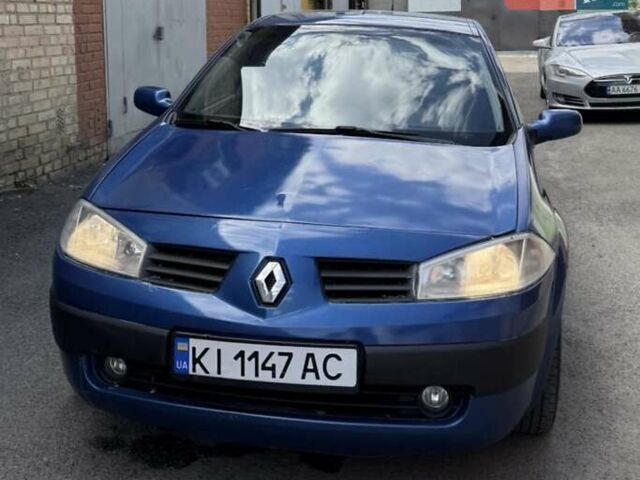 Синий Рено Меган, объемом двигателя 1.6 л и пробегом 212 тыс. км за 5077 $, фото 1 на Automoto.ua