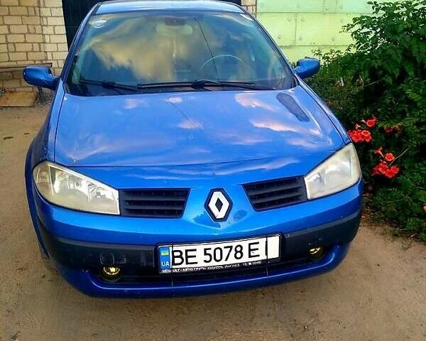 Синий Рено Меган, объемом двигателя 1.6 л и пробегом 422 тыс. км за 3500 $, фото 1 на Automoto.ua