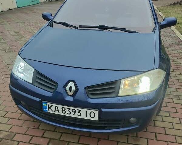 Синий Рено Меган, объемом двигателя 2 л и пробегом 194 тыс. км за 6200 $, фото 1 на Automoto.ua