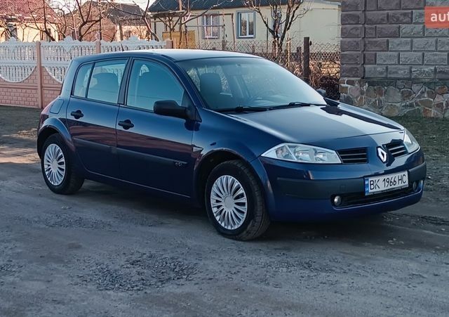 Синий Рено Меган, объемом двигателя 1.5 л и пробегом 367 тыс. км за 3350 $, фото 1 на Automoto.ua