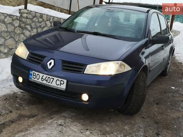 Синий Рено Меган, объемом двигателя 1.4 л и пробегом 208 тыс. км за 3699 $, фото 1 на Automoto.ua
