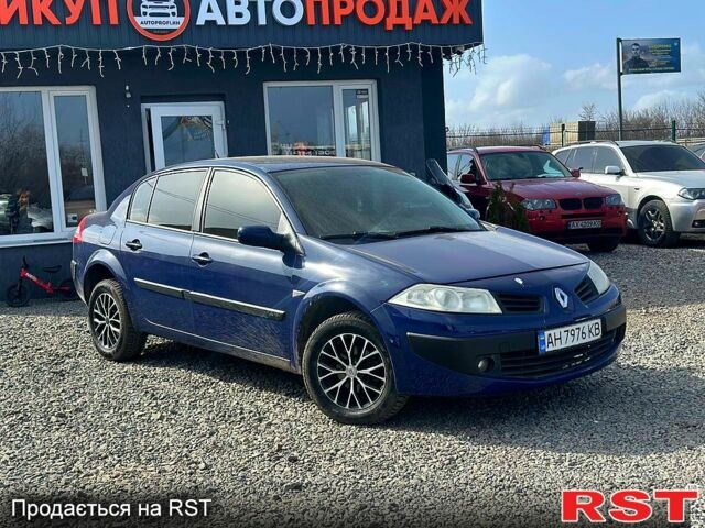 Синий Рено Меган, объемом двигателя 1.4 л и пробегом 220 тыс. км за 3999 $, фото 1 на Automoto.ua