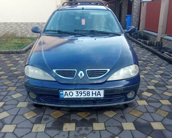 Синий Рено Меган, объемом двигателя 1.6 л и пробегом 277 тыс. км за 750 $, фото 1 на Automoto.ua