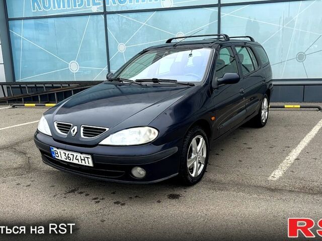 Синий Рено Меган, объемом двигателя 1.6 л и пробегом 310 тыс. км за 3100 $, фото 1 на Automoto.ua