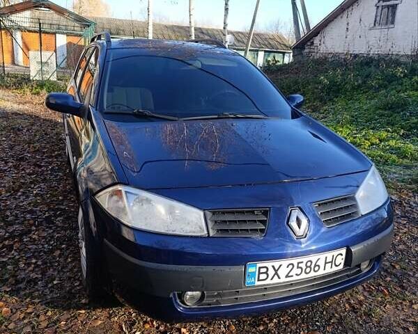 Синий Рено Меган, объемом двигателя 1.6 л и пробегом 252 тыс. км за 4200 $, фото 1 на Automoto.ua