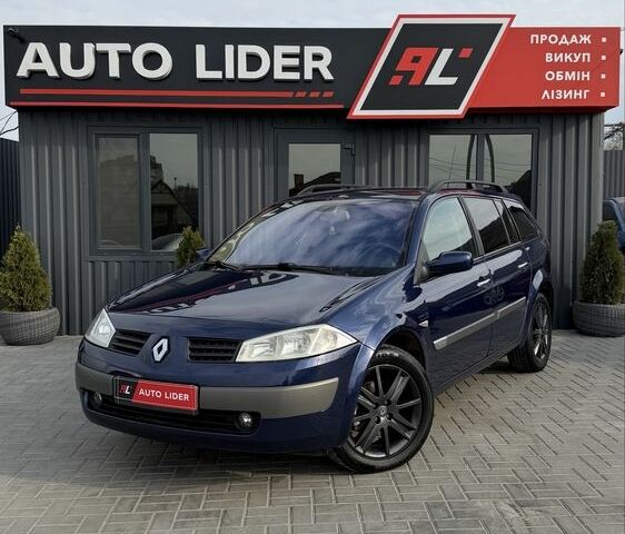 Синий Рено Меган, объемом двигателя 1.6 л и пробегом 205 тыс. км за 4900 $, фото 1 на Automoto.ua