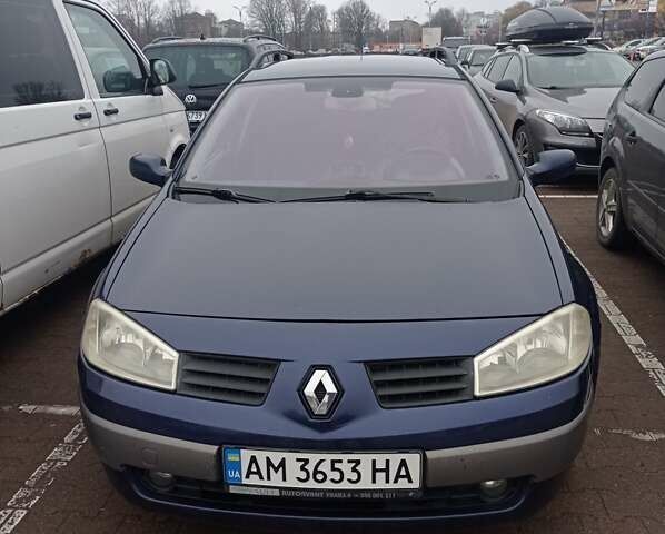 Синій Рено Меган, об'ємом двигуна 1.6 л та пробігом 220 тис. км за 4000 $, фото 1 на Automoto.ua