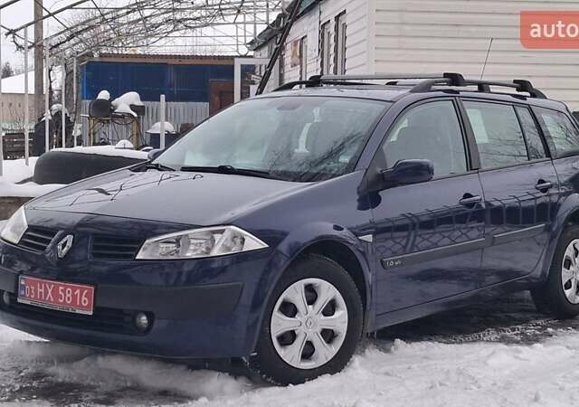 Синий Рено Меган, объемом двигателя 1.6 л и пробегом 193 тыс. км за 4499 $, фото 1 на Automoto.ua