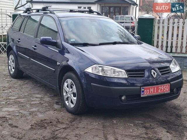 Синий Рено Меган, объемом двигателя 1.6 л и пробегом 198 тыс. км за 4599 $, фото 1 на Automoto.ua