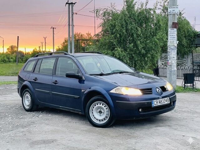 Синий Рено Меган, объемом двигателя 1.9 л и пробегом 230 тыс. км за 1900 $, фото 1 на Automoto.ua