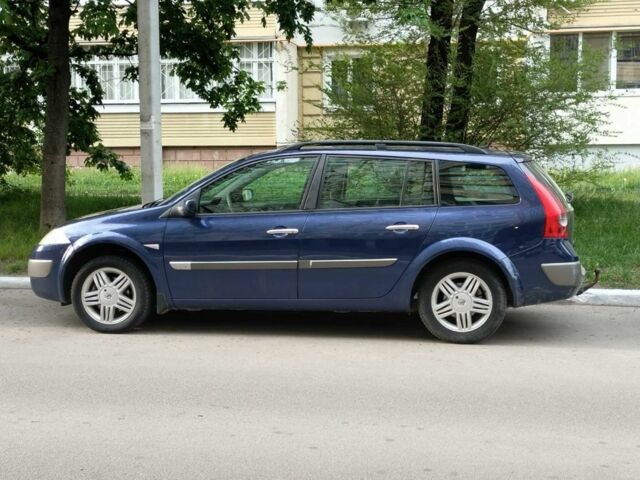 Синий Рено Меган, объемом двигателя 1.6 л и пробегом 287 тыс. км за 3900 $, фото 1 на Automoto.ua