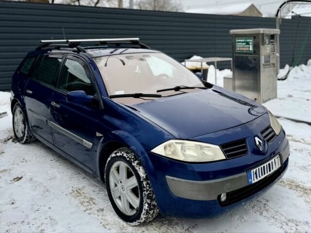 Синий Рено Меган, объемом двигателя 1.6 л и пробегом 320 тыс. км за 1834 $, фото 1 на Automoto.ua