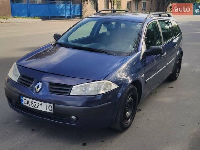 Синий Рено Меган, объемом двигателя 1.5 л и пробегом 322 тыс. км за 3650 $, фото 1 на Automoto.ua