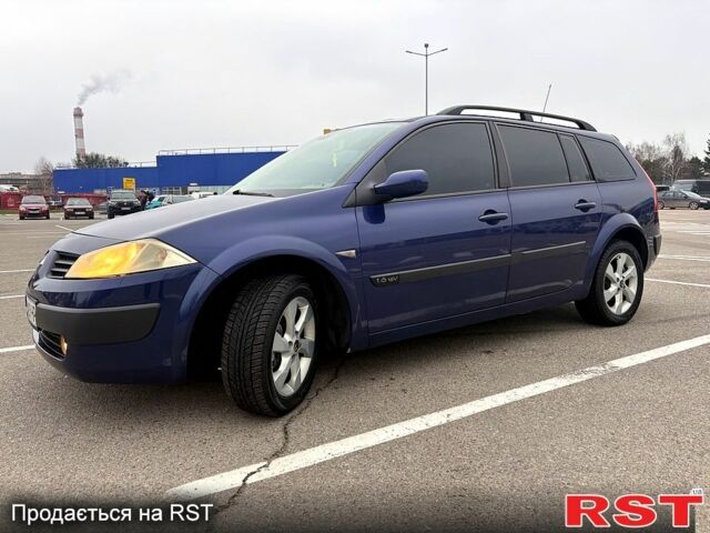 Синий Рено Меган, объемом двигателя 1.6 л и пробегом 278 тыс. км за 4750 $, фото 1 на Automoto.ua