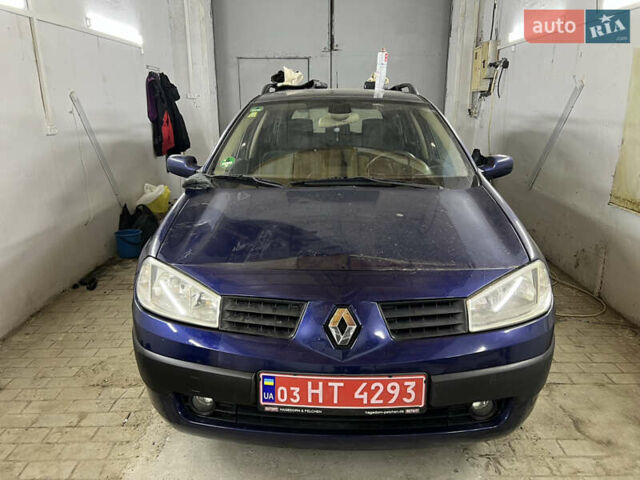 Синий Рено Меган, объемом двигателя 1.6 л и пробегом 195 тыс. км за 5350 $, фото 1 на Automoto.ua