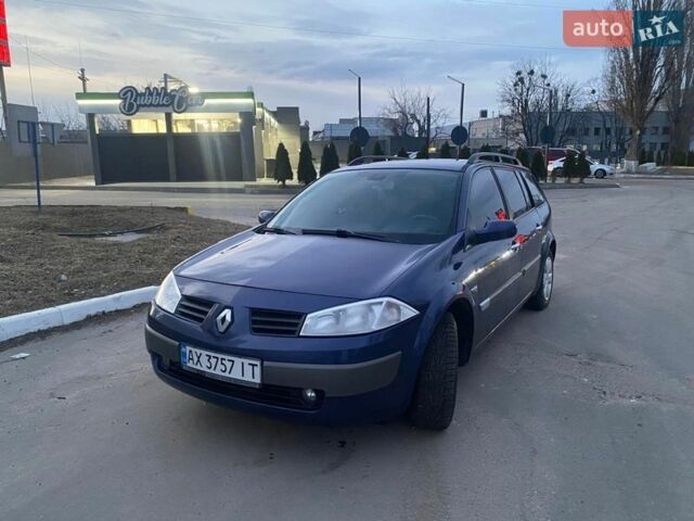 Синий Рено Меган, объемом двигателя 1.6 л и пробегом 347 тыс. км за 4900 $, фото 1 на Automoto.ua