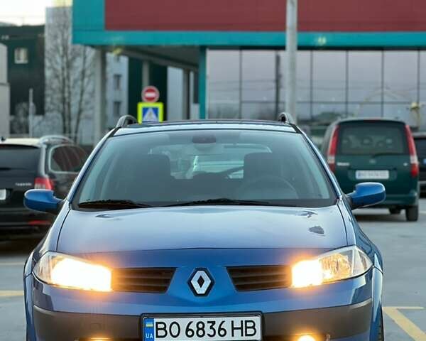 Синий Рено Меган, объемом двигателя 1.6 л и пробегом 198 тыс. км за 4950 $, фото 1 на Automoto.ua