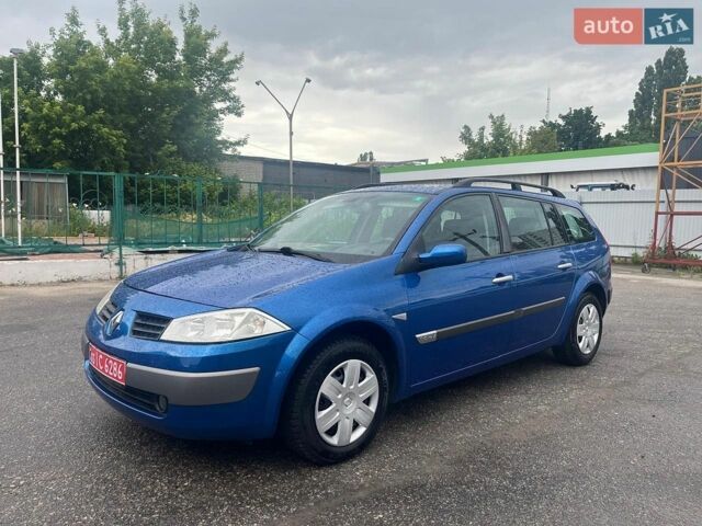 Синий Рено Меган, объемом двигателя 1.6 л и пробегом 185 тыс. км за 5100 $, фото 1 на Automoto.ua
