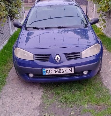 Синий Рено Меган, объемом двигателя 1.5 л и пробегом 245 тыс. км за 3800 $, фото 1 на Automoto.ua