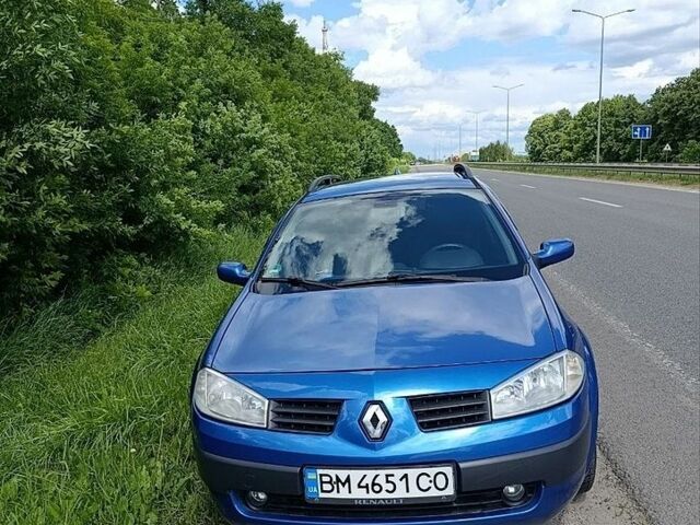 Синий Рено Меган, объемом двигателя 1.6 л и пробегом 230 тыс. км за 4300 $, фото 1 на Automoto.ua