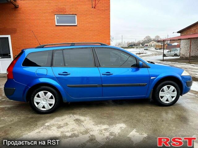 Синий Рено Меган, объемом двигателя 1.6 л и пробегом 216 тыс. км за 4850 $, фото 1 на Automoto.ua