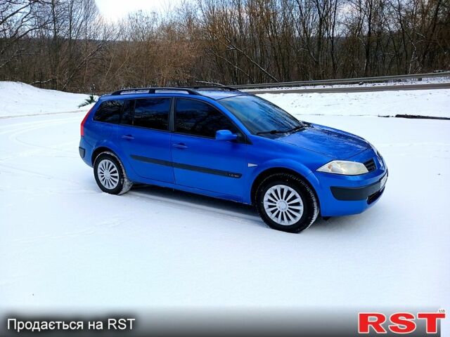 Синий Рено Меган, объемом двигателя 1.6 л и пробегом 1850 тыс. км за 4250 $, фото 1 на Automoto.ua