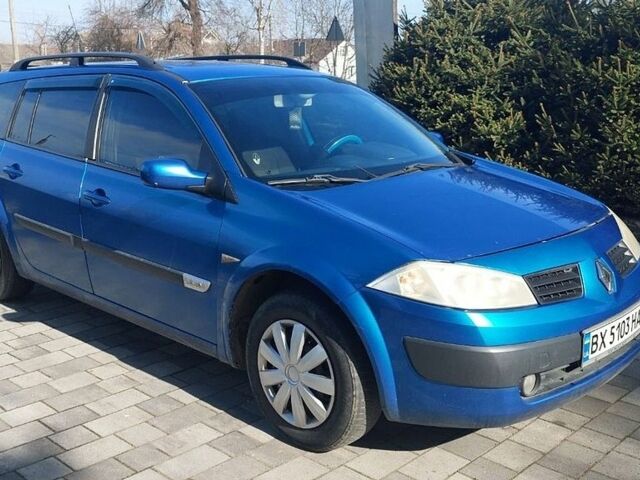 Синий Рено Меган, объемом двигателя 1.6 л и пробегом 240 тыс. км за 3300 $, фото 1 на Automoto.ua