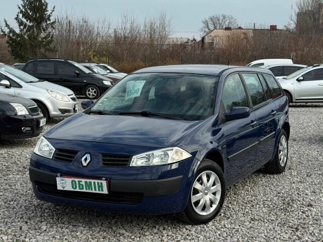 Синий Рено Меган, объемом двигателя 1.4 л и пробегом 198 тыс. км за 5300 $, фото 1 на Automoto.ua