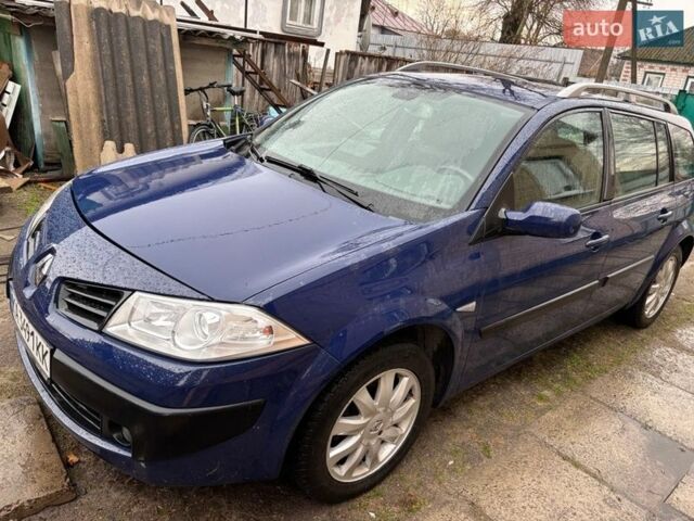 Синий Рено Меган, объемом двигателя 1.6 л и пробегом 231 тыс. км за 6000 $, фото 1 на Automoto.ua