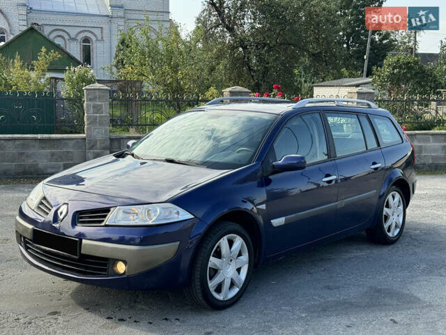 Синий Рено Меган, объемом двигателя 1.6 л и пробегом 235 тыс. км за 4444 $, фото 1 на Automoto.ua