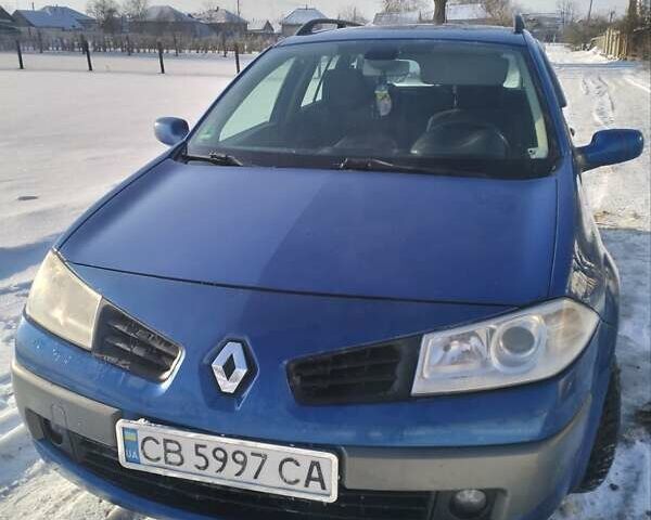 Синий Рено Меган, объемом двигателя 1.6 л и пробегом 337 тыс. км за 4500 $, фото 1 на Automoto.ua