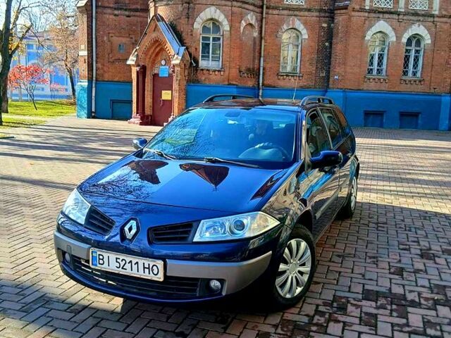 Синий Рено Меган, объемом двигателя 1.6 л и пробегом 220 тыс. км за 4999 $, фото 1 на Automoto.ua