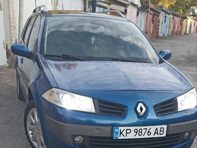 Синий Рено Меган, объемом двигателя 2 л и пробегом 255 тыс. км за 5900 $, фото 1 на Automoto.ua