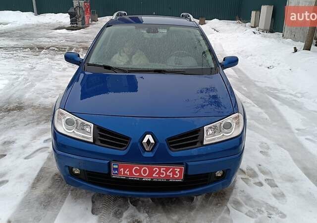 Синий Рено Меган, объемом двигателя 2 л и пробегом 70 тыс. км за 6600 $, фото 1 на Automoto.ua