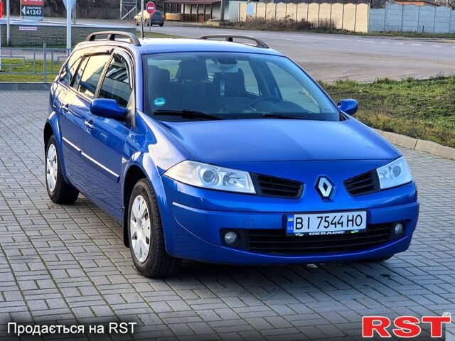 Синий Рено Меган, объемом двигателя 1.6 л и пробегом 205 тыс. км за 5200 $, фото 1 на Automoto.ua