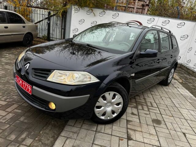 Синий Рено Меган, объемом двигателя 1.6 л и пробегом 184 тыс. км за 5500 $, фото 1 на Automoto.ua