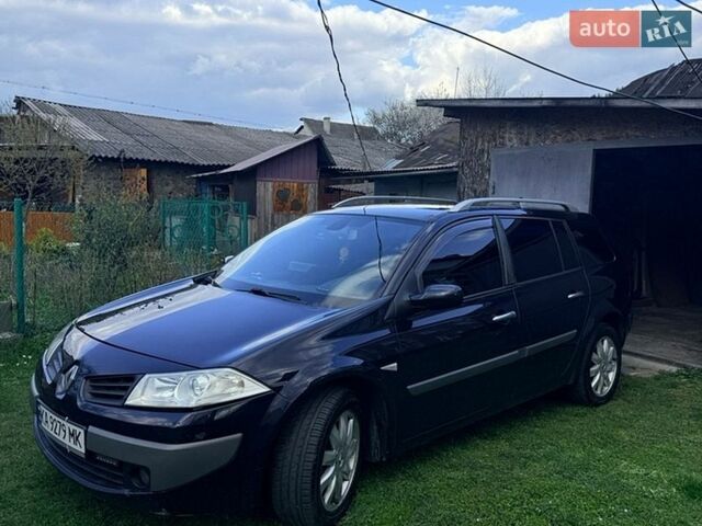 Синий Рено Меган, объемом двигателя 2 л и пробегом 162 тыс. км за 6000 $, фото 1 на Automoto.ua