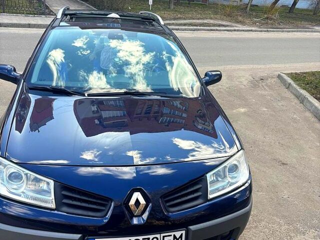 Синий Рено Меган, объемом двигателя 1.6 л и пробегом 205 тыс. км за 5000 $, фото 1 на Automoto.ua