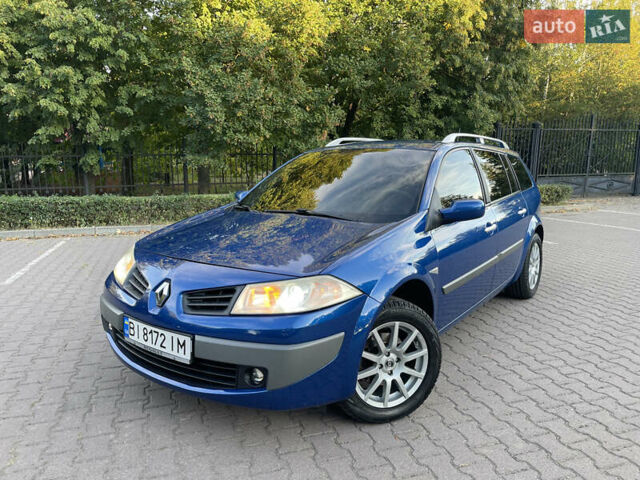 Синий Рено Меган, объемом двигателя 1.5 л и пробегом 240 тыс. км за 6350 $, фото 1 на Automoto.ua