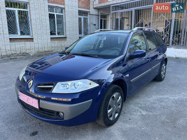 Синий Рено Меган, объемом двигателя 1.6 л и пробегом 202 тыс. км за 5999 $, фото 1 на Automoto.ua