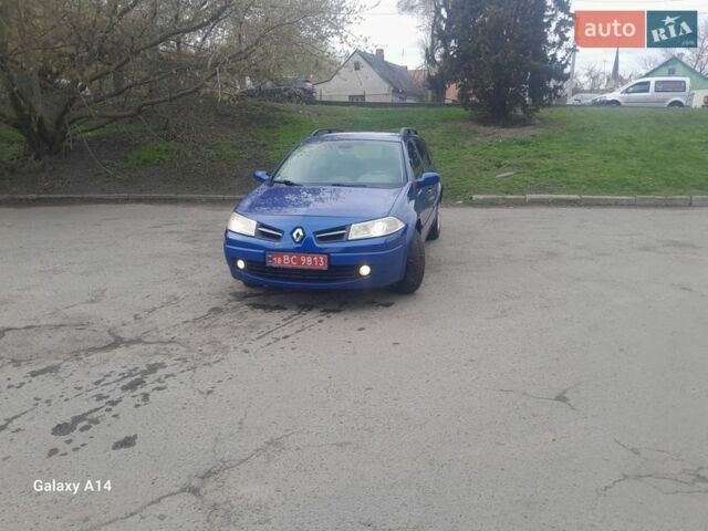 Синий Рено Меган, объемом двигателя 1.6 л и пробегом 197 тыс. км за 5250 $, фото 1 на Automoto.ua