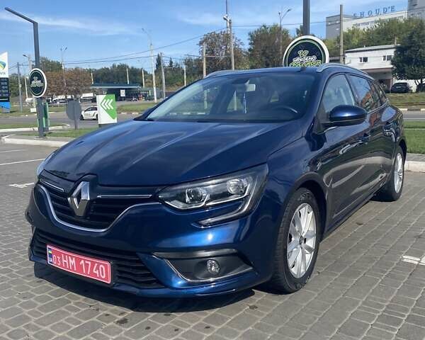Синий Рено Меган, объемом двигателя 1.5 л и пробегом 215 тыс. км за 11000 $, фото 1 на Automoto.ua