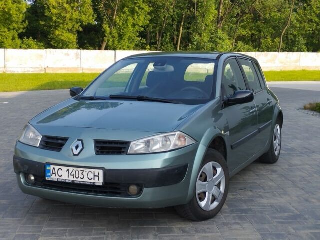 Зеленый Рено Меган, объемом двигателя 1.4 л и пробегом 289 тыс. км за 2950 $, фото 1 на Automoto.ua