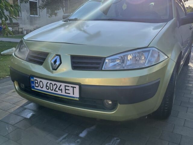 Рено Меган 2004 в Тернополе на Automoto.ua Зеленый Рено Меган, объемом двигателя 1.6 л и пробегом 247 тыс. км за 3200 $, фото 1 на Automoto.ua
