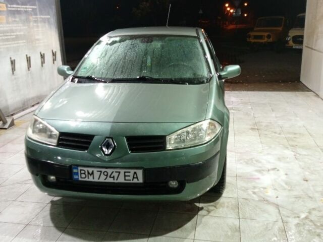 Зеленый Рено Меган, объемом двигателя 1.6 л и пробегом 239 тыс. км за 3800 $, фото 1 на Automoto.ua