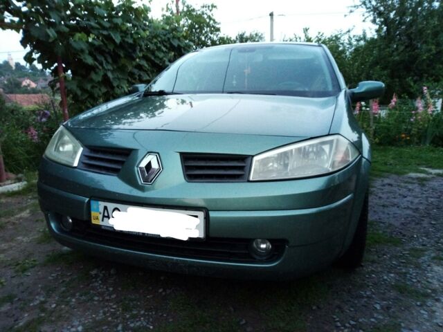 Зелений Рено Меган, об'ємом двигуна 1.6 л та пробігом 270 тис. км за 5800 $, фото 1 на Automoto.ua