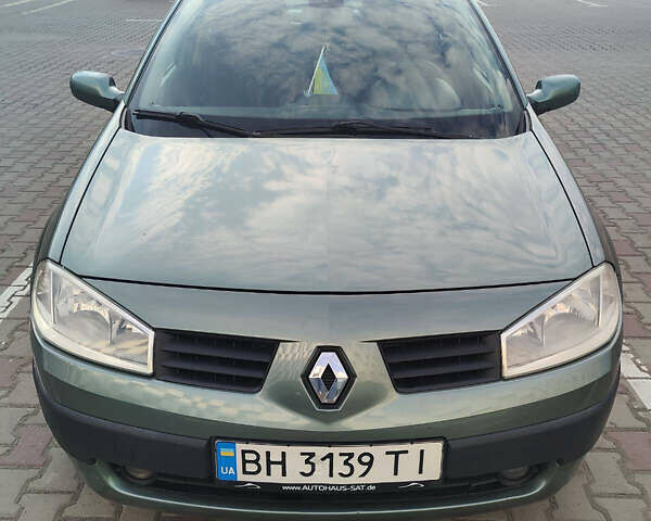 Зеленый Рено Меган, объемом двигателя 1.6 л и пробегом 230 тыс. км за 5300 $, фото 1 на Automoto.ua