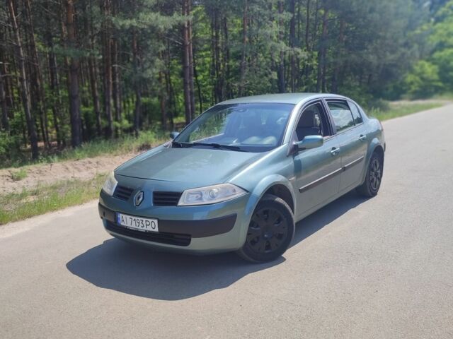 Зеленый Рено Меган, объемом двигателя 1.6 л и пробегом 205 тыс. км за 4100 $, фото 1 на Automoto.ua