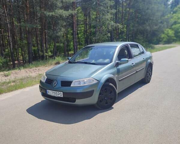 Зеленый Рено Меган, объемом двигателя 1.6 л и пробегом 205 тыс. км за 4100 $, фото 1 на Automoto.ua