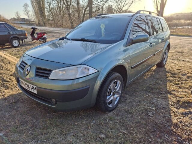 Зеленый Рено Меган, объемом двигателя 1.6 л и пробегом 265 тыс. км за 4500 $, фото 1 на Automoto.ua